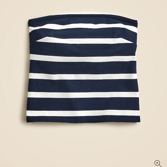 J. Crew Mariner jersey tube top Size Medium NWT - Picture 2 of 8